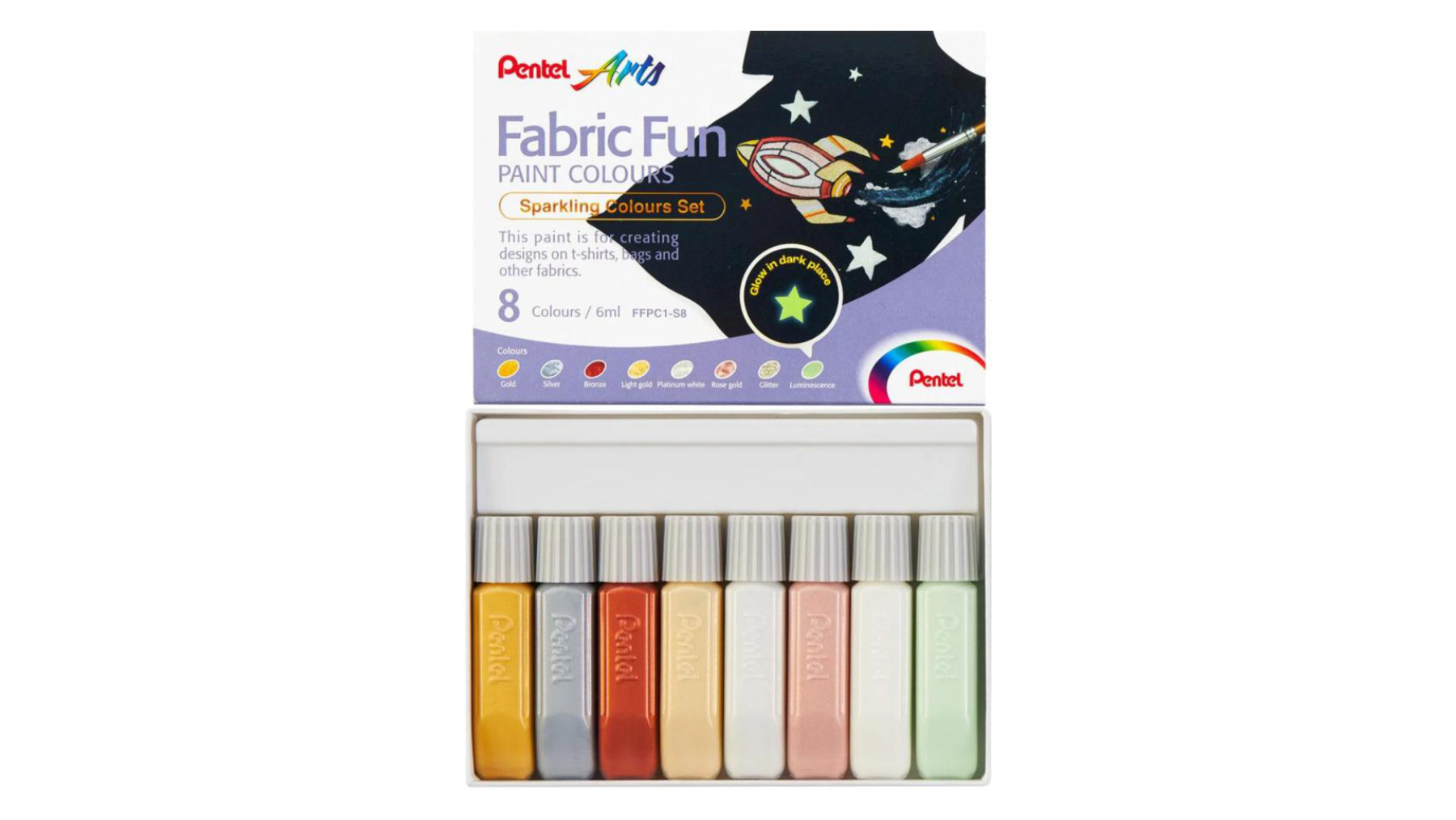 Fabric Fun Paint Colours Sparkling