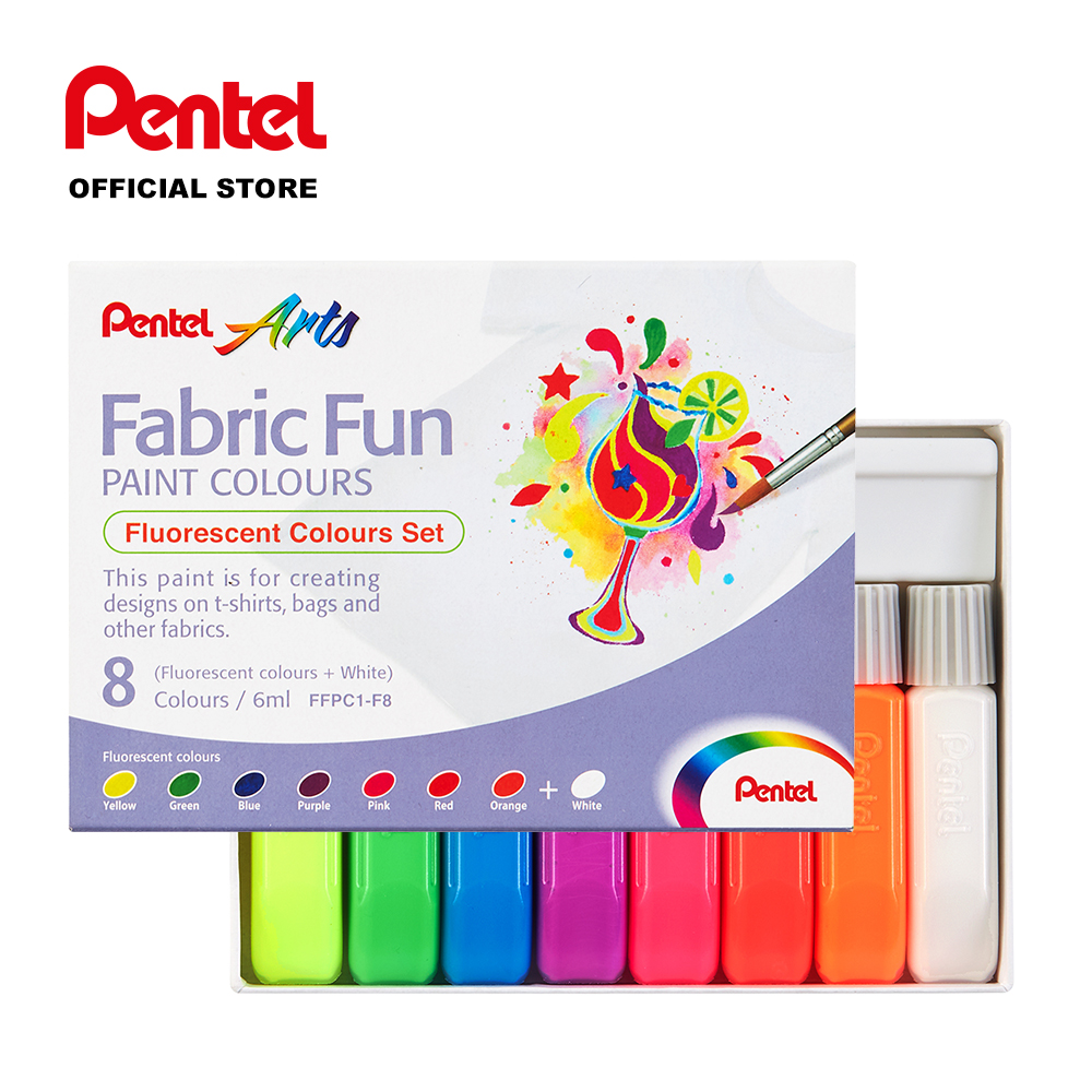 Fabric Fun Paint Colours Fluorescent