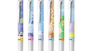 Satu Set 6 pcs , NEW !! Energel Kawaii 9th Japanese Onomatopoeia Series 2Tinta Biru